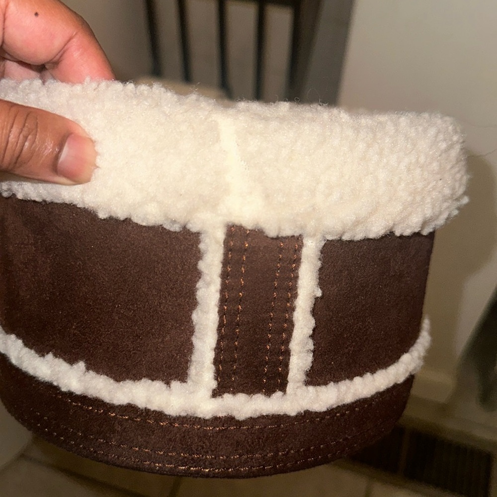 Suede Bucket Holder / Bin
